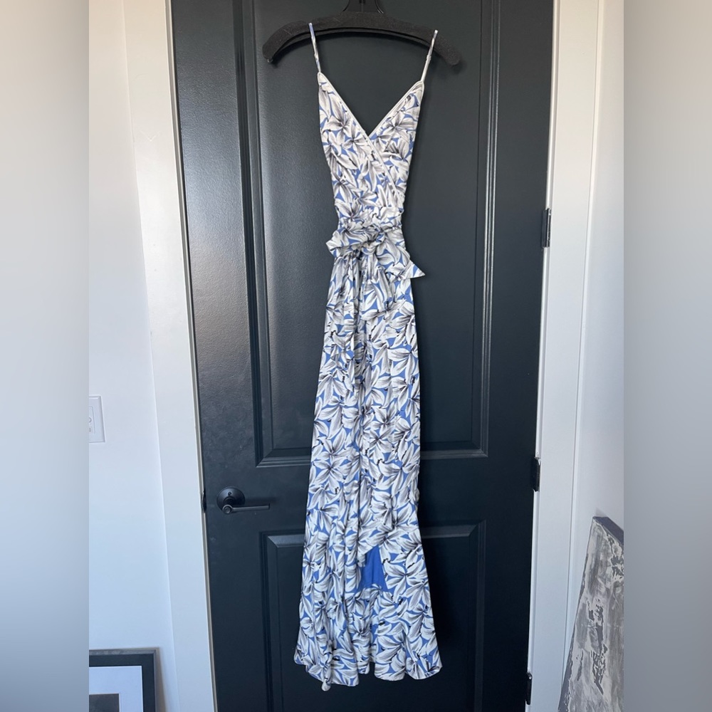 Beautiful Jonathan Simkhai Ava linen blend floral maxi dress
